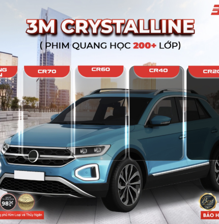 PHIM CÁCH NHIỆT 3M CRYSTALLINE SEDAN