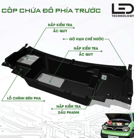 TRANG BỊ CỐP TRƯỚC CHO VINFAST VF3 